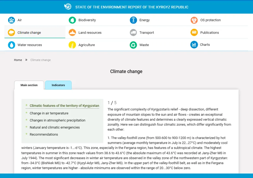 Indicator Page